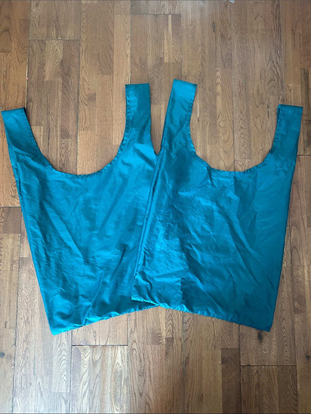 BAGGU Standard Bag Reusable Teal Tote Bags - Set of 2